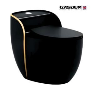 GD-2065 BLACK STANDARD DESIGN CERAMIC HIGH COMMODE