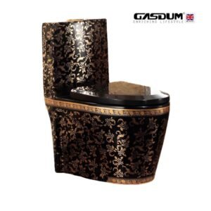 GD-469GB GOLD CERAMICS COMBISET HIGH COMMODE