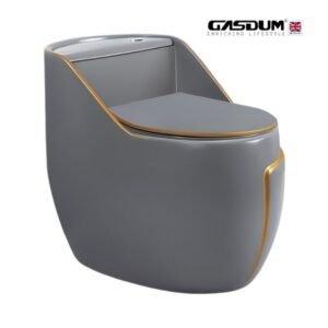 GD-8825 GRY  STANDARD DESIGN CERAMIC HIGH COMMODE