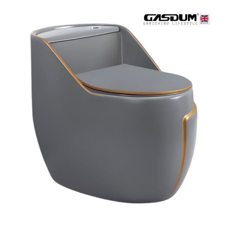 GD-8825 GRY  STANDARD DESIGN CERAMIC HIGH COMMODE