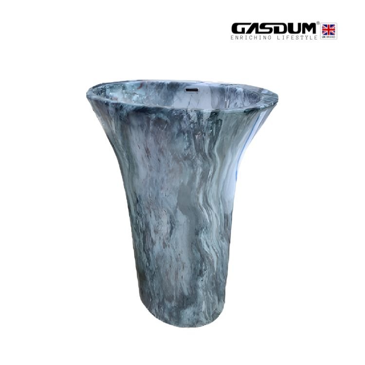 GD-8064M-2 NEW COLORFUL MERBAL DECORATIVE DRUM BASIN