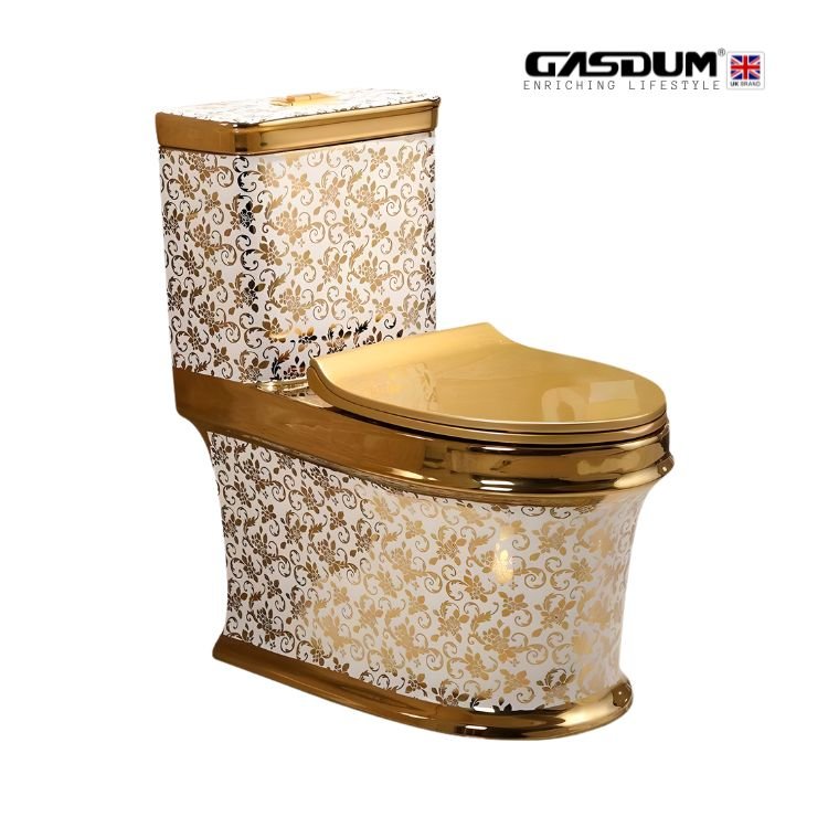 GD-OSCAR GOLD CERAMICS COMBISET HIGH COMMODE