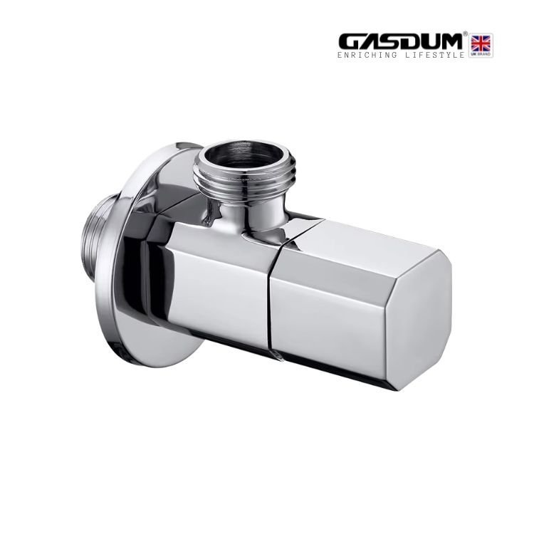 GD-DB-1528 PREMIUM TOILET ANGLE STOP COCK CHROME